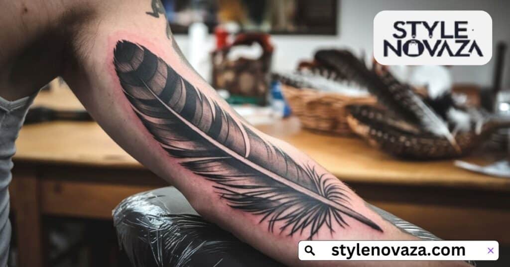 feather tattoos for men