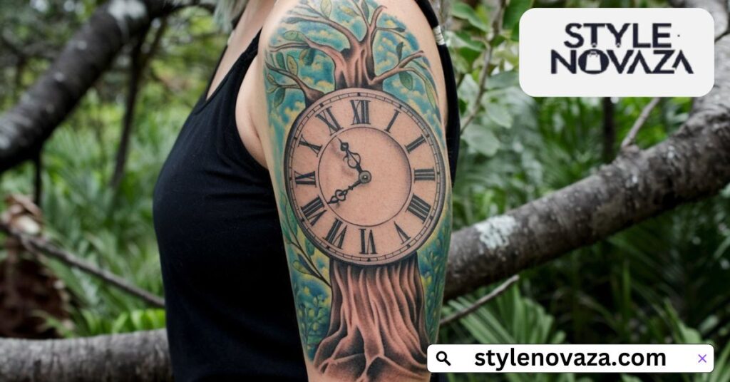 Grandfather Clock Tattoos: Stately and Symbolic