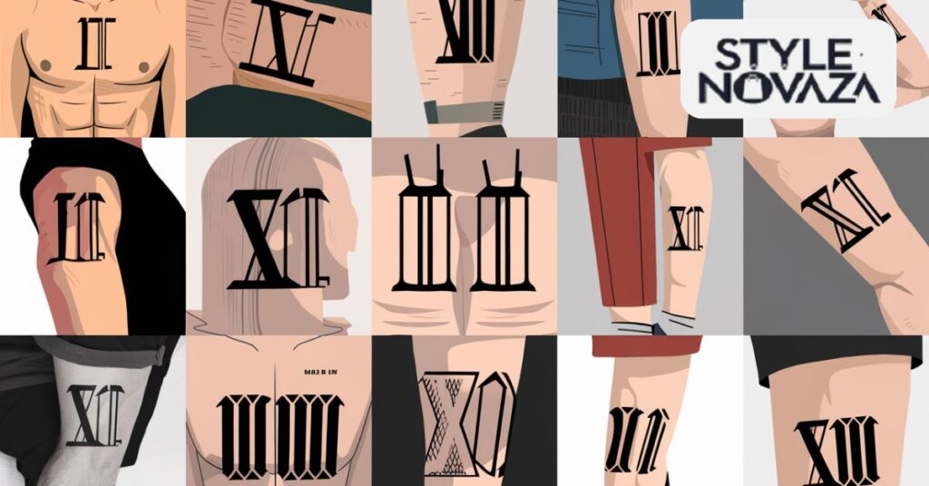 Roman numeral tattoos