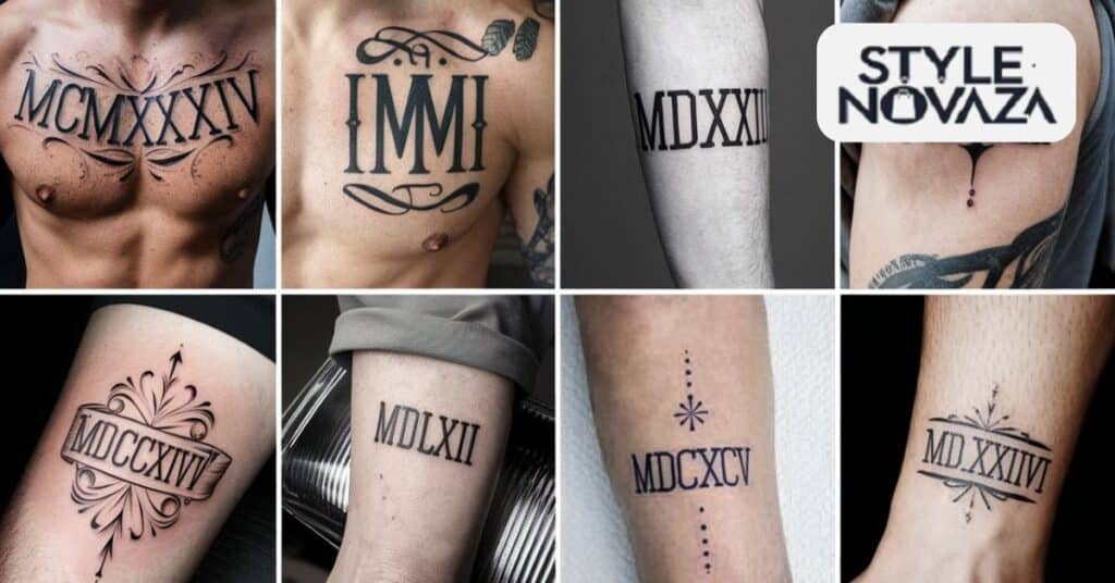 Roman numeral tattoos