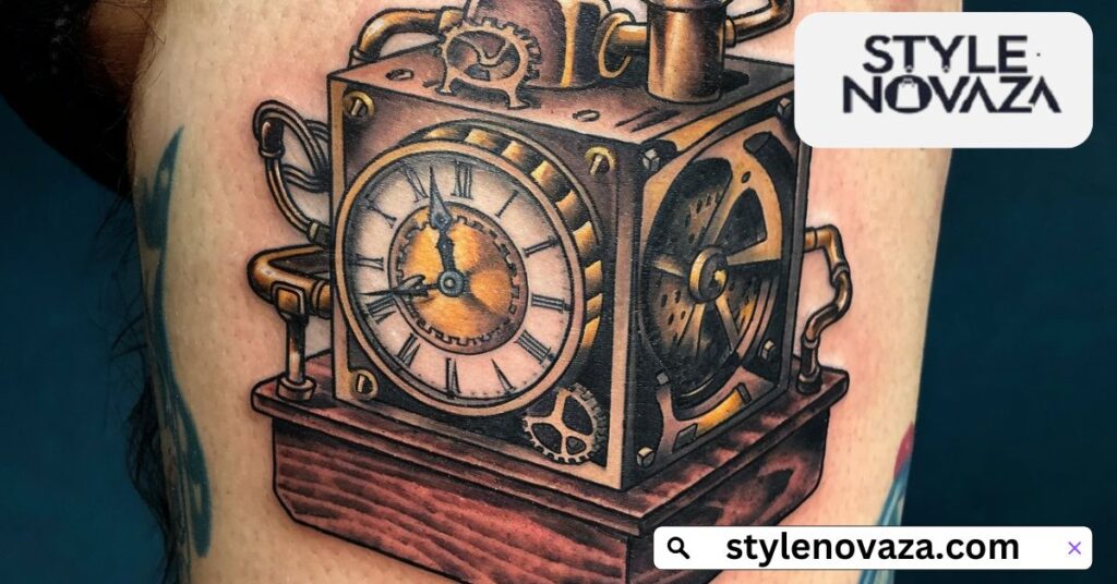 Steampunk and Mechanical Clock Tattoos