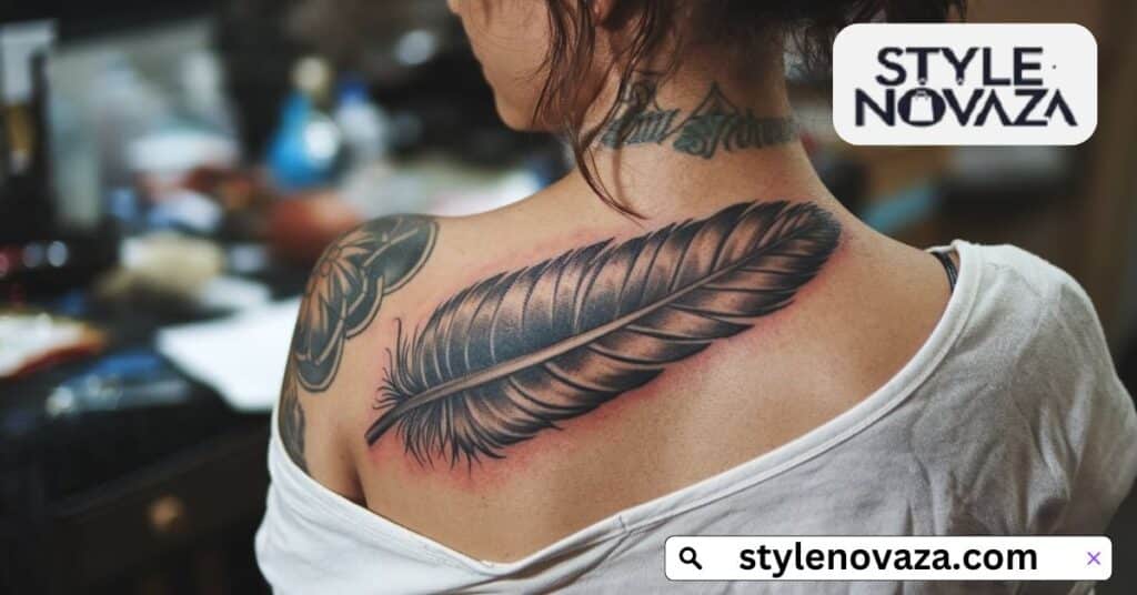 feather tattoos for men