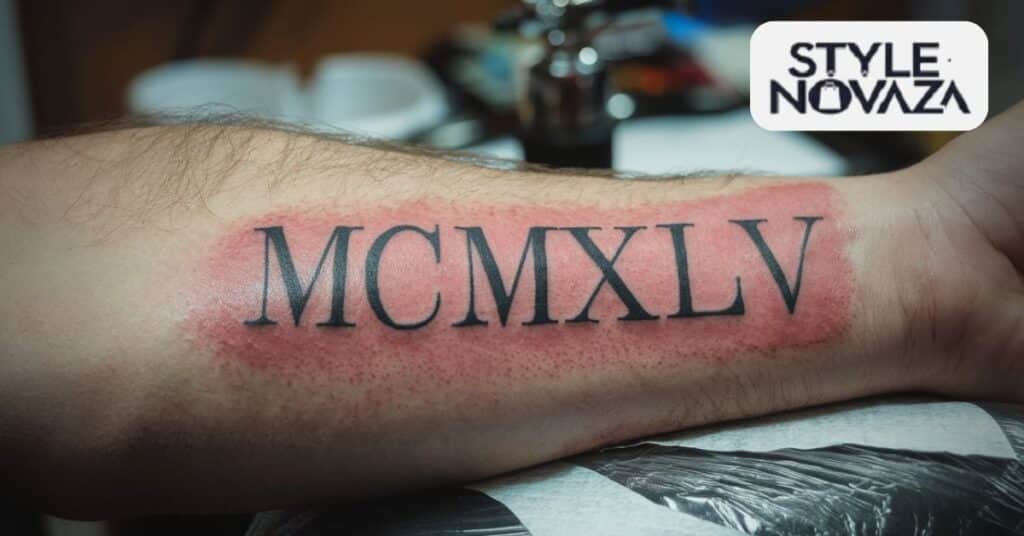 Roman numeral tattoos